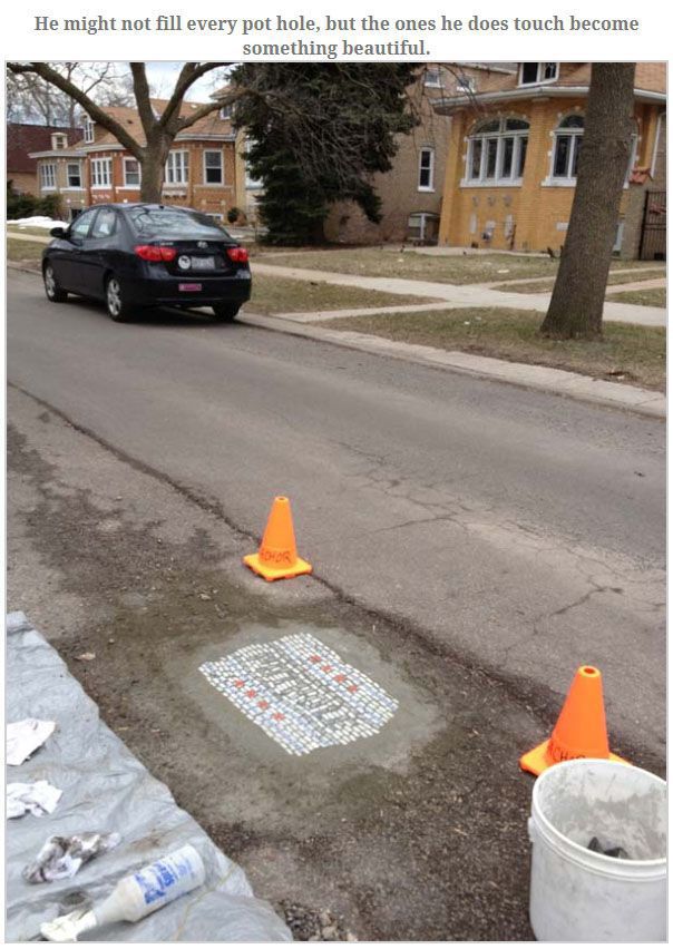An Arty Fix for Pesky Potholes