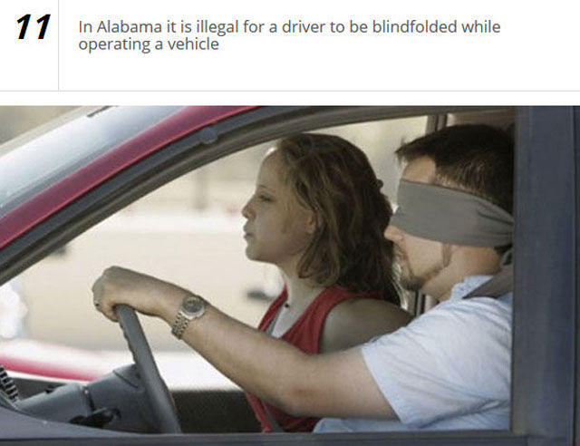 Senseless Driving Laws Worldwide