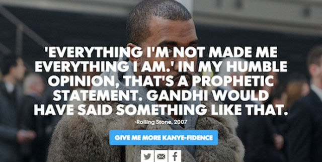 Kanye West Doesn’t Mind Rating Himself