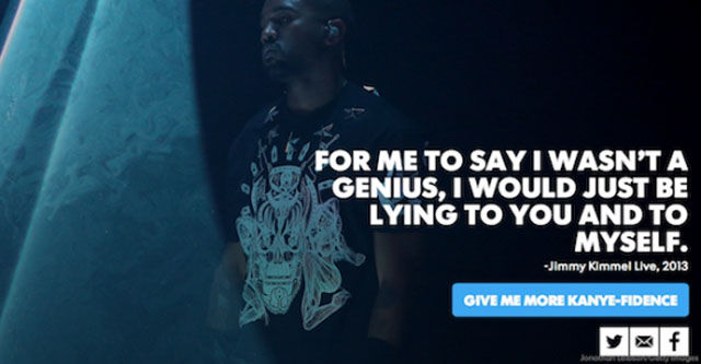 Kanye West Doesn’t Mind Rating Himself