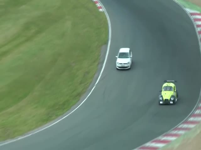 Guy Slips into Race with Girlfriend's VW Polo 