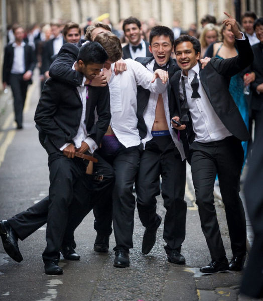 Cambridge University Students Party Hard as Vacation Starts