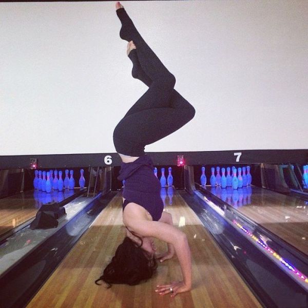 Do You Recognise This Yoga Crazy Celebrity Wife?