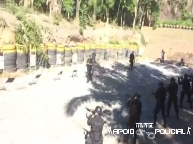 Crazy Brazilian Police Drill with Real Ammo  (VIDEO)