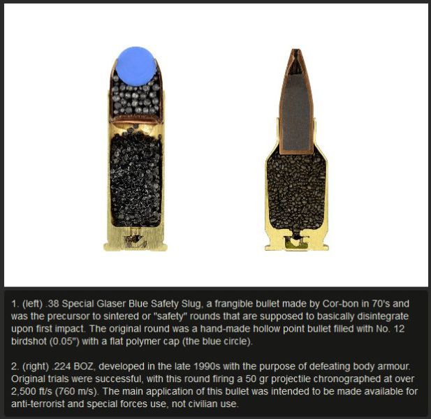 A Revealing Look at the Inside of Different Bullets