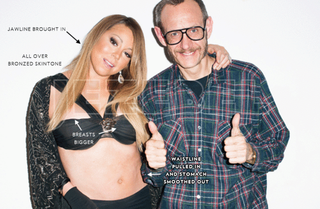 The Effects of Photoshop on Mariah Carey