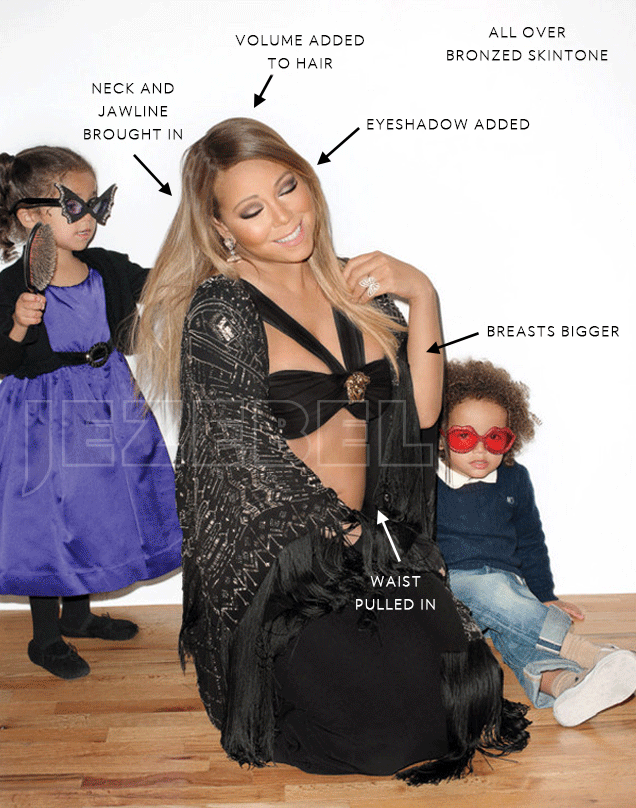 The Effects of Photoshop on Mariah Carey