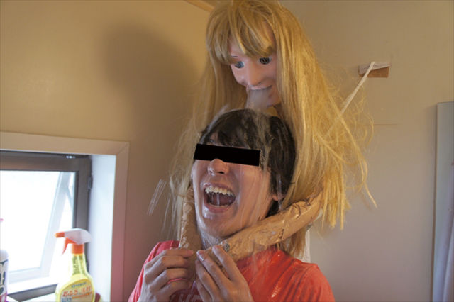 A Teenager Makes His Own Girlfriend to Shower with
