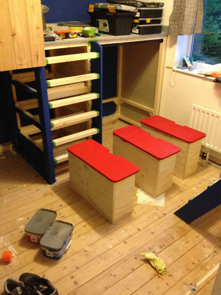 Cool Dad Builds His 5 Year Old Son a Treehouse in His Bedroom