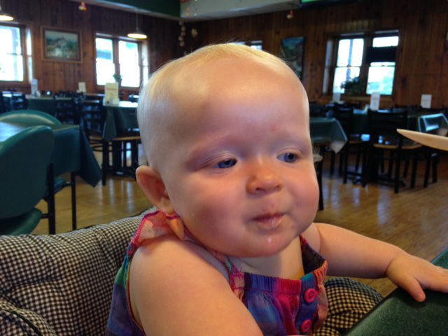 A Baby’s Cute Reaction to Tasting Flan for the First Time