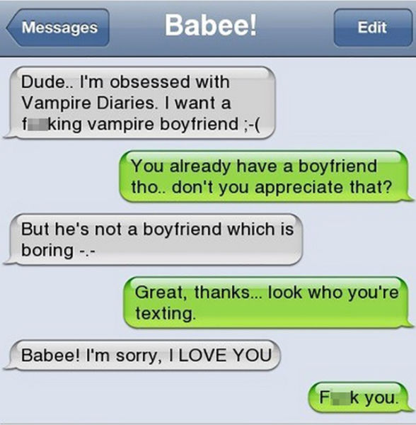 Hilarious Texts to Exes