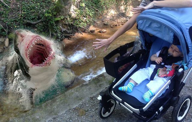 Babysitter Uses Photoshop to Create Amusing Photo Updates