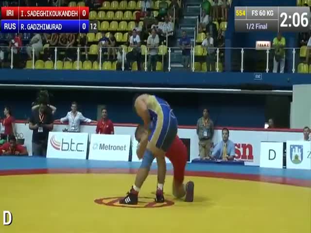 Iranian Wrestler Performs an Incredible Takedown  (VIDEO)