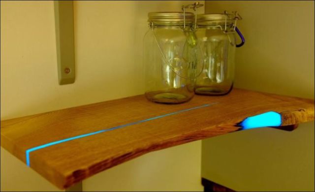 A DIY Shelf That Actually Glows