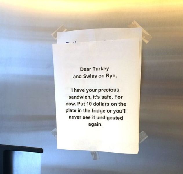 A Funny Office Fight over a Turkey Sandwich