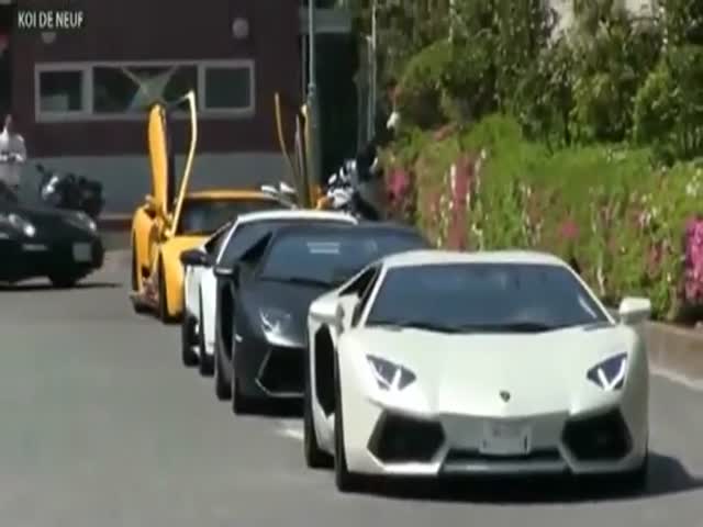Arrogant Driver Loses Control of His $200,000 Lamborghini  (VIDEO)
