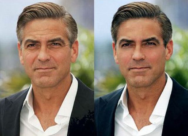 Famous People with and without Photoshop
