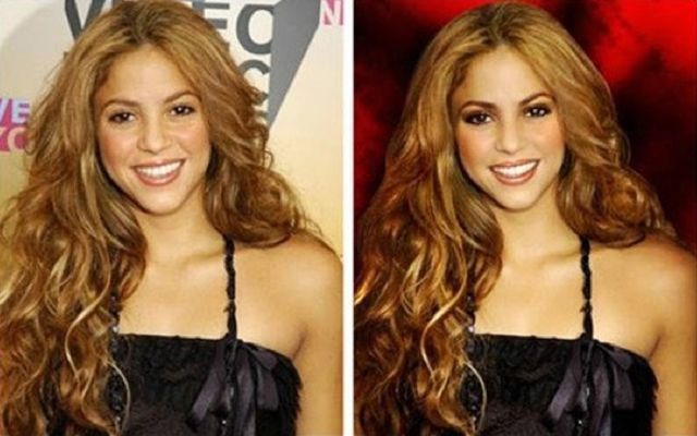 Famous People with and without Photoshop