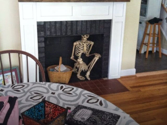A Halloween Skeleton Is This Dad’s Scary Year-Round Prank