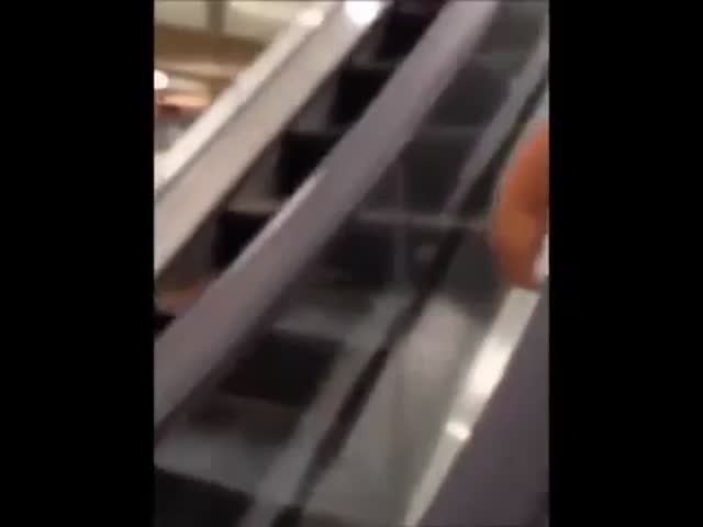 An Escalator Moment That Is Uncomfortable  (VIDEO)