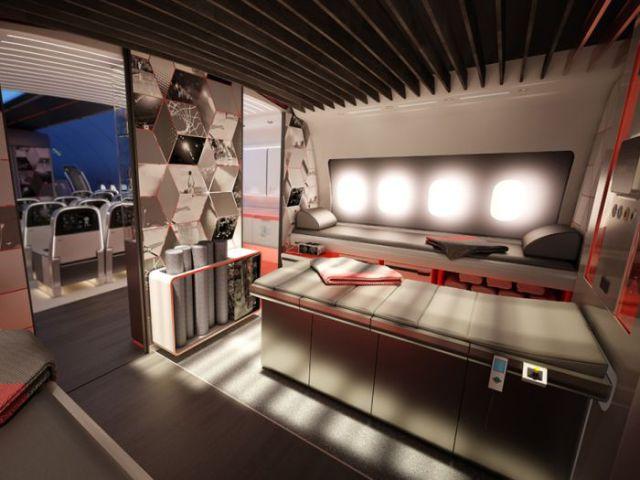 An Aircraft Interior Designed Specifically for Pro Athletes