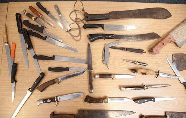 A Varied Collection of Weapons Surrendered by UK Citizens