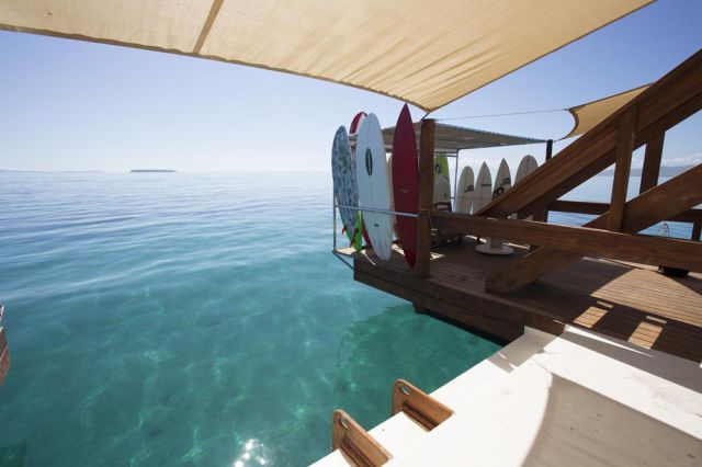 An Awesome Floating Bar in the Middle of the Ocean