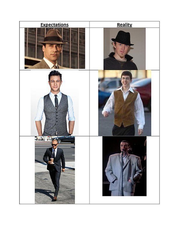 Real Life Can Never Quite Match Up to What We Expect Real Life Can Never Quite Match Up to What We Expect