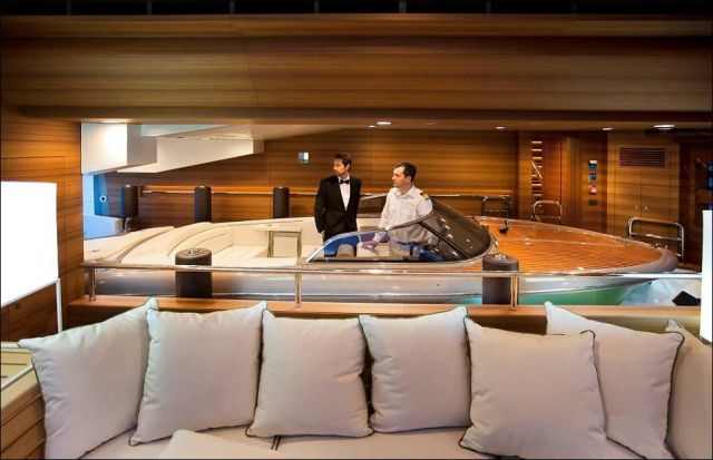 A Luxury Yacht That’s Designed with a Garage for Boats