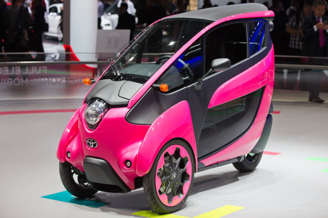 Assortment of Cars on Display at the Paris Motor Show