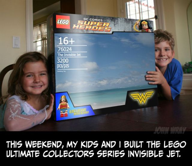 Family Builds an Invisible Lego Jet