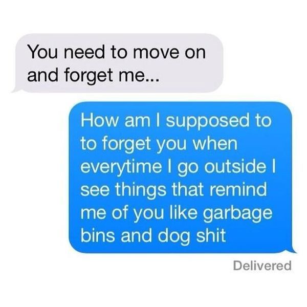 Clever and Witty Retorts to Text Messages from Exes