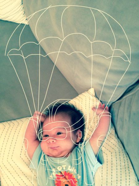 Creative Dad Adds Clever Doodles to the Pictures of His Son