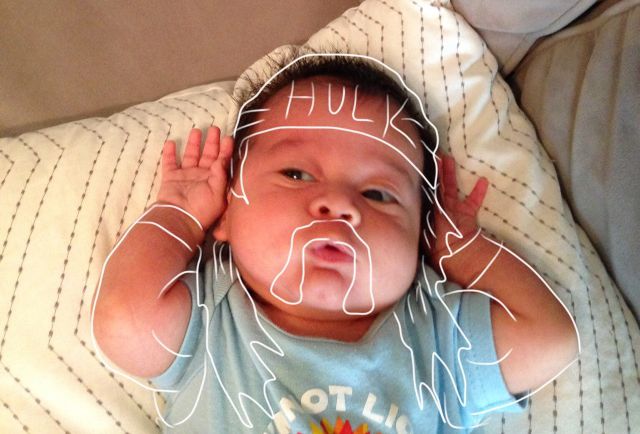 Creative Dad Adds Clever Doodles to the Pictures of His Son