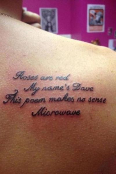 Amusing Tattoos That Are a Bit Quirky