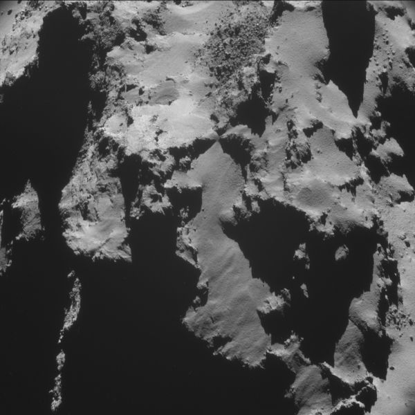 The Rosetta Probe Lands on a Comet after 10 Years