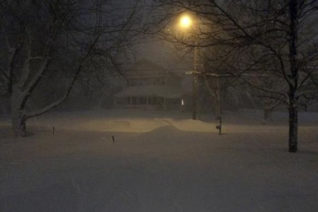 Snow Drowns Buffalo City, New York