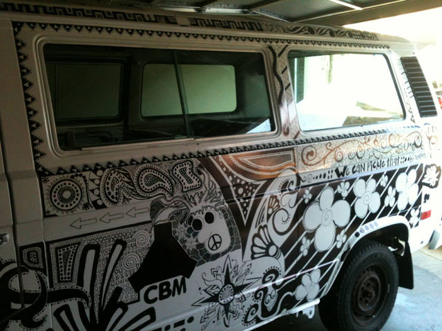 A Cool Sharpie Makeover of a VW Van