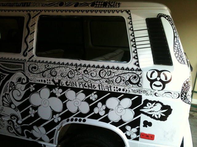 A Cool Sharpie Makeover of a VW Van