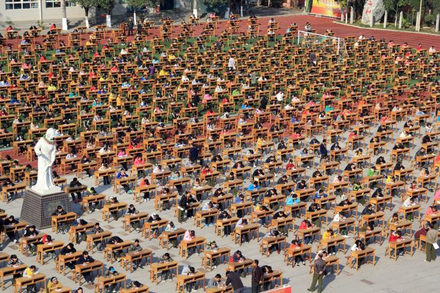 Exams Are a Serious Business in China
