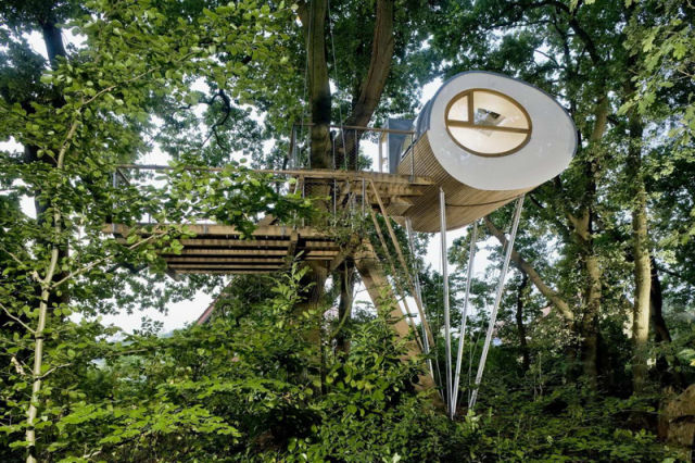 A Modern Treehouse That Is a Sanctuary in the Sky