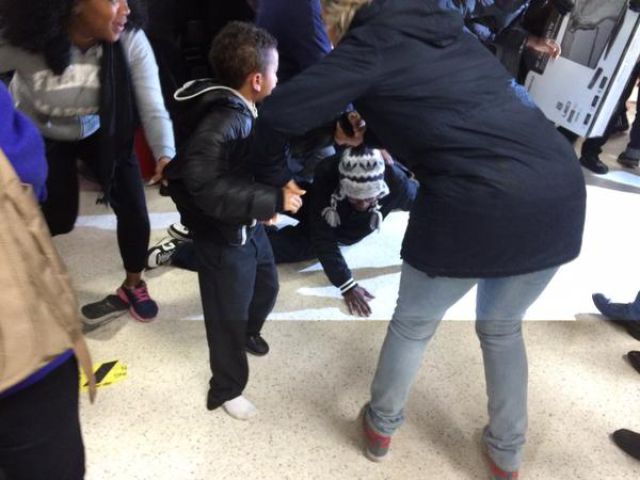 A Black Friday Face-off between Customers in Britain