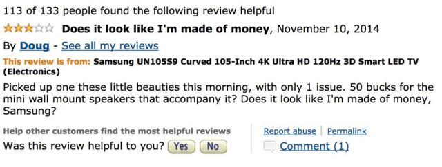 Amazon Users Leave Hilariously Sarcastic Reviews of the Most Expensive TV Ever Sold