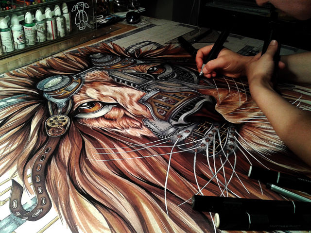 An Incredible Steampunk Lion Artwork That Is Truly Stunning