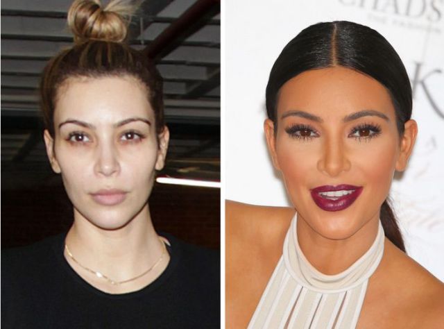 The Kardashian’s with and without Makeup
