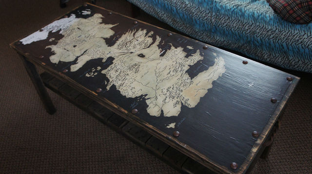 An Epic Homemade Reproduction of the “Table of Westeros”