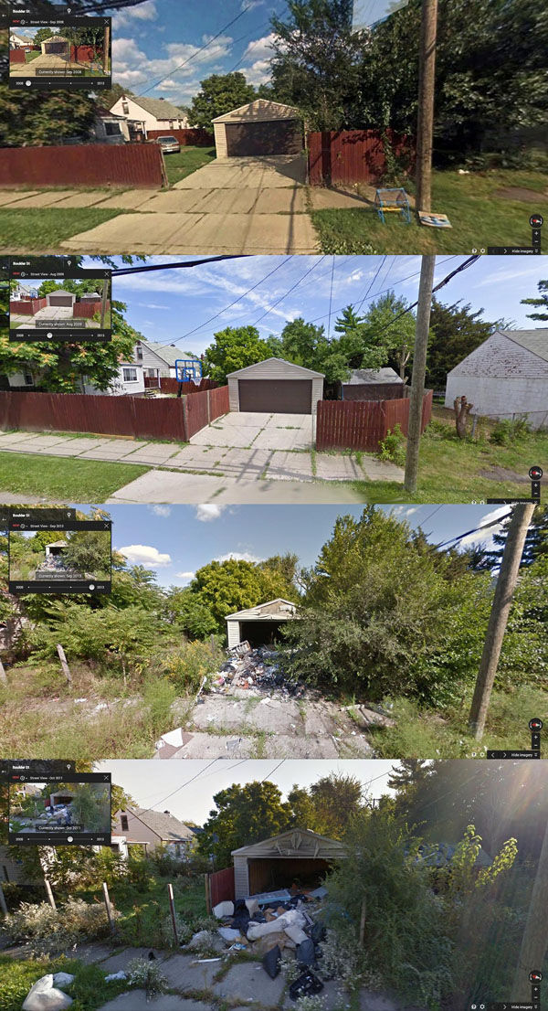 Google Street View Captures Detroit’s Deterioration on Time-lapsed Photos
