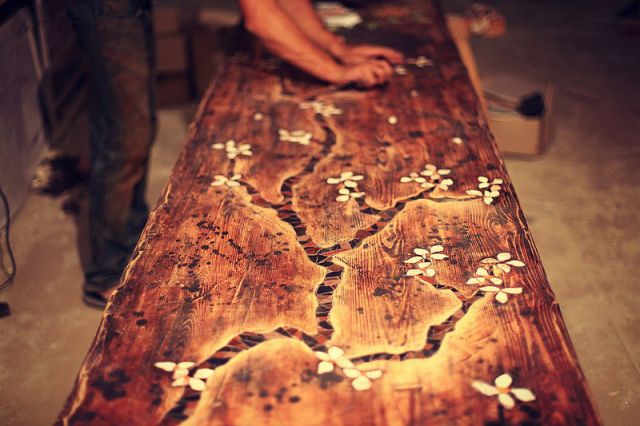 A Stunning Self-made Mosaic Table
