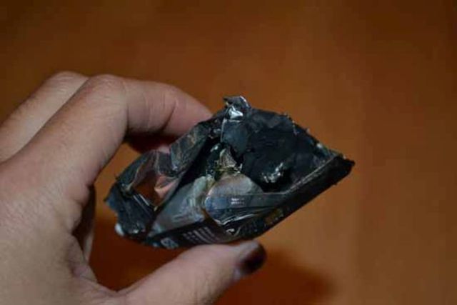 An Exploding Samsung Cell Phone