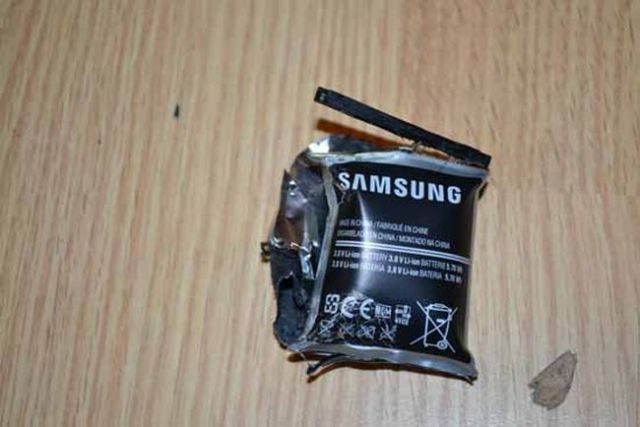 An Exploding Samsung Cell Phone